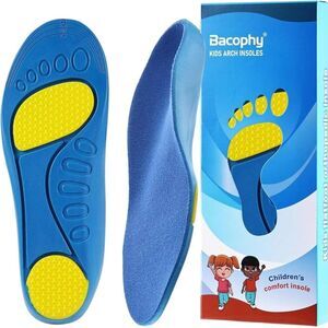 Bacophy Kids‎ Orthotic Arch Support Shoe Insoles, Children Pu Cushioning  (S)